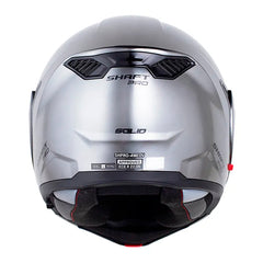 Casco Shaft Pro 4180 Dv Solid Gris Metalico Negro Visor Iridium Azul