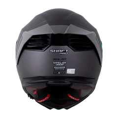 Casco Shaft Pro 609 Venom Solid Gris Negro Visor Revo Rojo