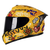 Casco Shaft Pro 610Dv Evo Candela Amarillo Naranja