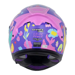 Casco Shaft Pro 610Dv Evo Color_Power Morado Fucsia Visor Revo Morado