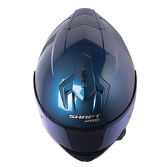 Casco Shaft Pro 610Dv Evo Solid Camaleón Silver Visor Iridium Azul