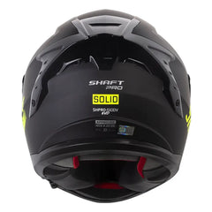 Casco Shaft Pro 610Dv Evo Solid Negro Amarillo Neón Visor Iridium Silver