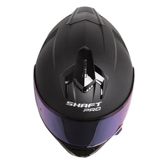 Casco Shaft Pro 610Dv Evo Solid Negro Gris Oscuro Visor Iridium Azul