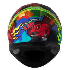 Casco Shaft Pro 612Dv X-Ray Azul Rojo Visor Iridium Azul