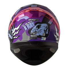 Casco Shaft Pro 612Dv X-Ray Morado Visor Iridium Fucsia