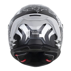 Casco Shaft Pro 614 Dv R Street Ko Negro Gris Visor Iridium Rojo
