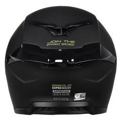 Casco Shaft Pro 615Dv Solid Negro Dorado Visor Iridium Dorado