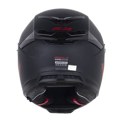 Casco Shaft Pro 615Dv Solid Negro Rojo Visor Revo Rejo