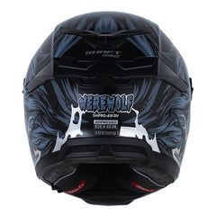Casco Shaft Pro 615Dv Werewolf Negro Azul Oscuro Visor Iridium Azul