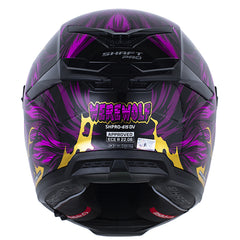 Casco Shaft Pro 615Dv Werewolf Negro Fucsia Visor Iridium Dorado