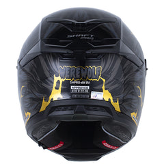 Casco Shaft Pro 615Dv Werewolf Negro Gris Oscuro Visor Iridium Dorado