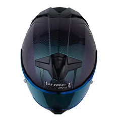 Casco Shaft Pro 618 C Evo Solid Camaleon Silver Visor Iridium Azul