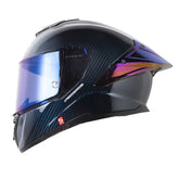 Casco Shaft Pro 620 C Evo Solid 3K Azul Visor Iridium Azul
