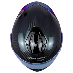 Casco Shaft Pro 620 C Evo Solid 3K Camaleon Silver Visor Iridium Azul
