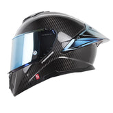 Casco Shaft Pro 620 C Evo Solid 3K Negro Silver Visor Iridium Dorado