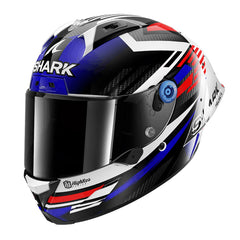Casco Shark Aeron-Gp Firstlap Carbon Azul Rojo