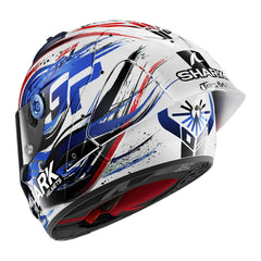 Casco Shark Aeron-Gp Zarco Signature Negro Blanco Azul