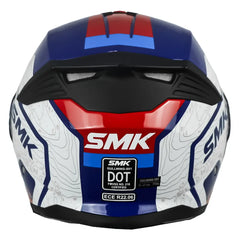 Casco Smk Gullwing Navig V2 Blanco Azul Rojo