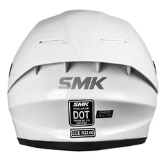 Casco Smk Stellar Blanco Brillo Visor Smoke