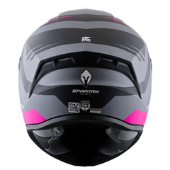 Casco Spartan Draken S Aircraft Gris Rosado