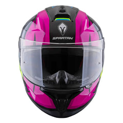 Casco Spartan Draken S Lynx Gris Rosado