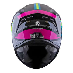 Casco Spartan Draken S Lynx Gris Rosado