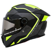Casco Spartan Hawk First Hiviz Amarillo
