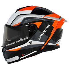 Casco Spartan Hawk Radar B5 Rojo Negro Gris