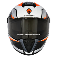 Casco Spartan Hawk Radar B5 Rojo Negro Gris