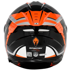 Casco Spartan Hawk Radar B5 Rojo Negro Gris