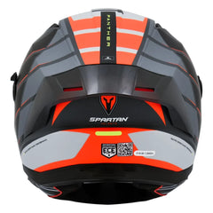 Casco Spartan Panther Flight Negro Rojo
