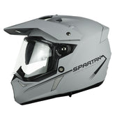 Casco Spartan Wolf Ds Gris Negro