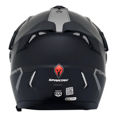 Casco Spartan Wolf Ds Solid Negro
