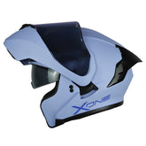 Casco X One X-3000Rs Solid_V2 Azul Azul Oscuro Visor Iridium Azul