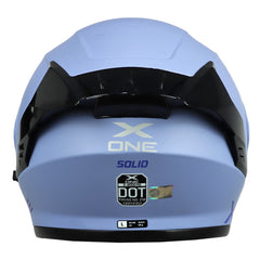 Casco X One X-3000Rs Solid_V2 Azul Azul Oscuro Visor Iridium Azul