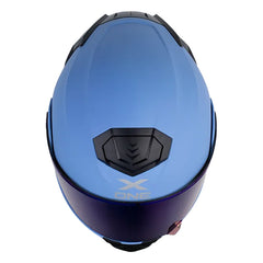 Casco X One X-3000Rs Solid_V2 Azul Oscuro Negro Visor Iridium Azul