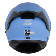 Casco X One X-3000Rs Solid_V2 Azul Oscuro Negro Visor Iridium Azul