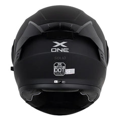 Casco X One X-3000Rs Solid_V2 Negro Gris Oscuro Visor Iridium Azul