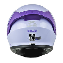 Casco X_One X-500 Rs Solid Morado Visor Iridium Morado