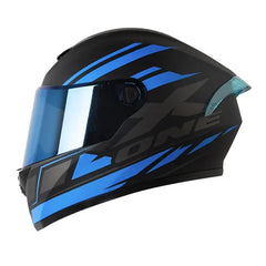 Casco X_One x-500 Gt Evo Highest Negro Azul Visor Azul