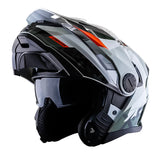 Casco Xsports 165 Amptop Gris Naranja