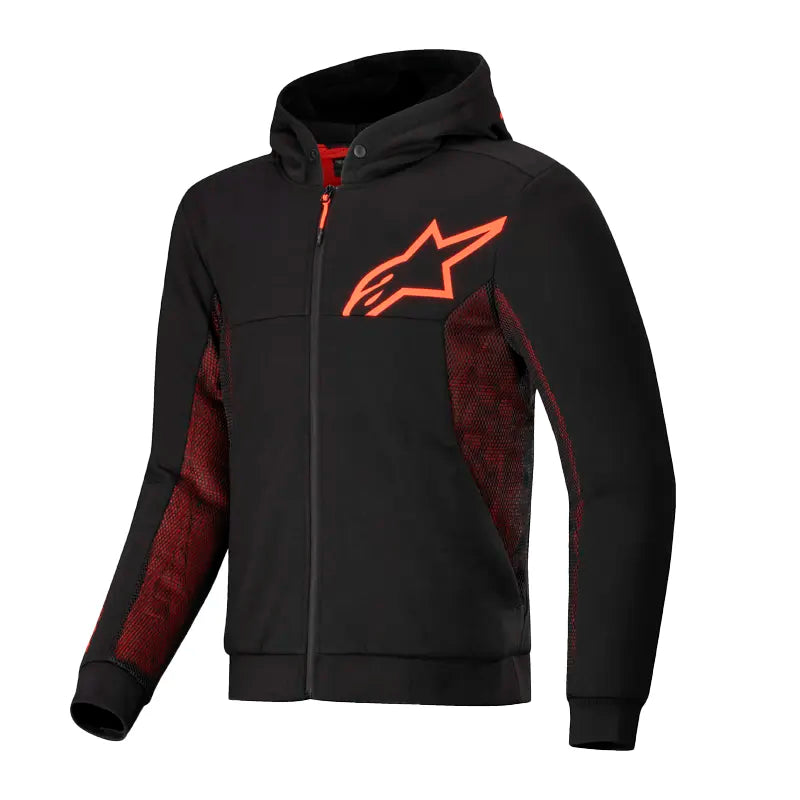 Chaqueta Alpinestars Chrome Air Negro Rojo Fluorescente