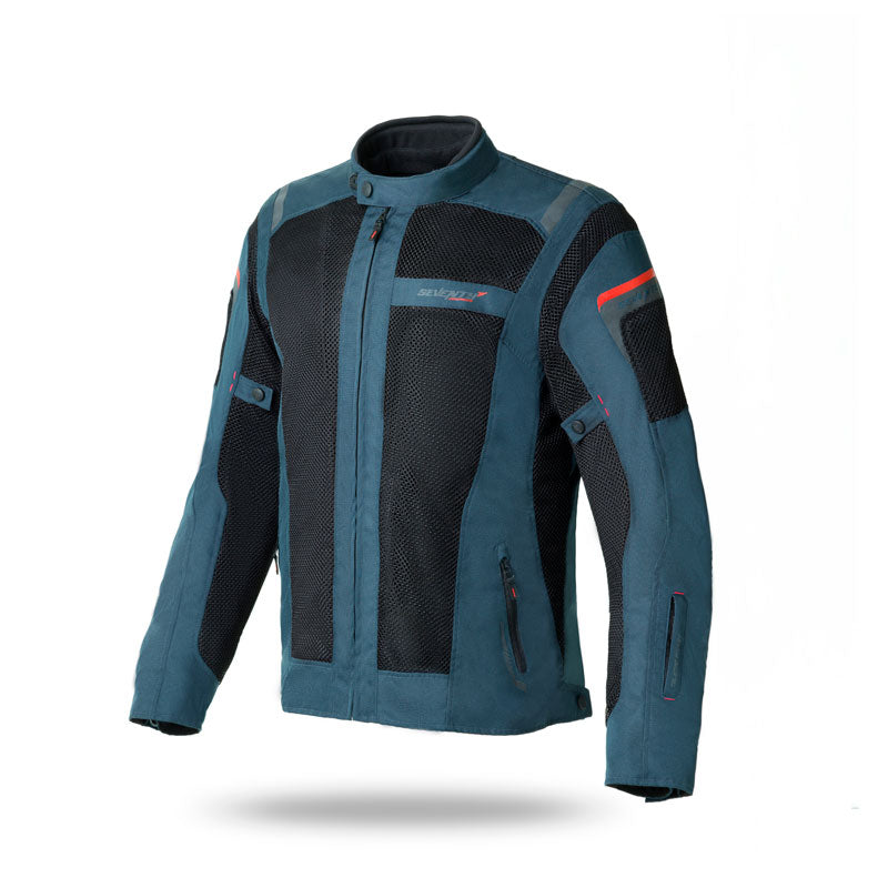 Chaqueta Seventy Sd-Jt56 Verano Touring Azul Marino Negro