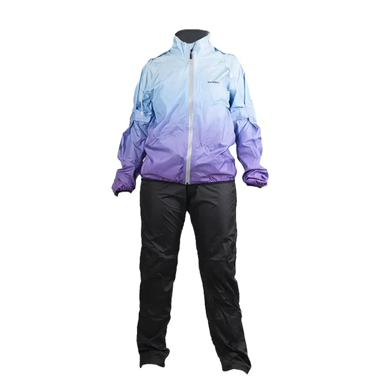 Conjunto Impermeable Shaft Sunset Morado Negro 1
