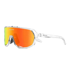 Gafas Scvcn Transparente Lente Iridium Rojo