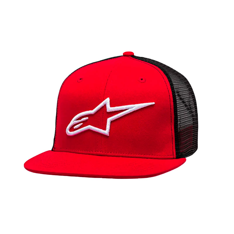 Gorra Alpinestars Corp Trucker Rojo Negro O/S