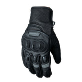 Guantes Giacomo En Cuero Street Race Negro Gris