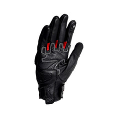 Guantes Ls2 Spark_2 Leather_Ma Negro Rojo 2