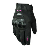 Guantes Puizzance Pz07W Impermeables Negro Fucsia