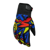 Guantes Shaft Stunt Polock Azul Amarillo